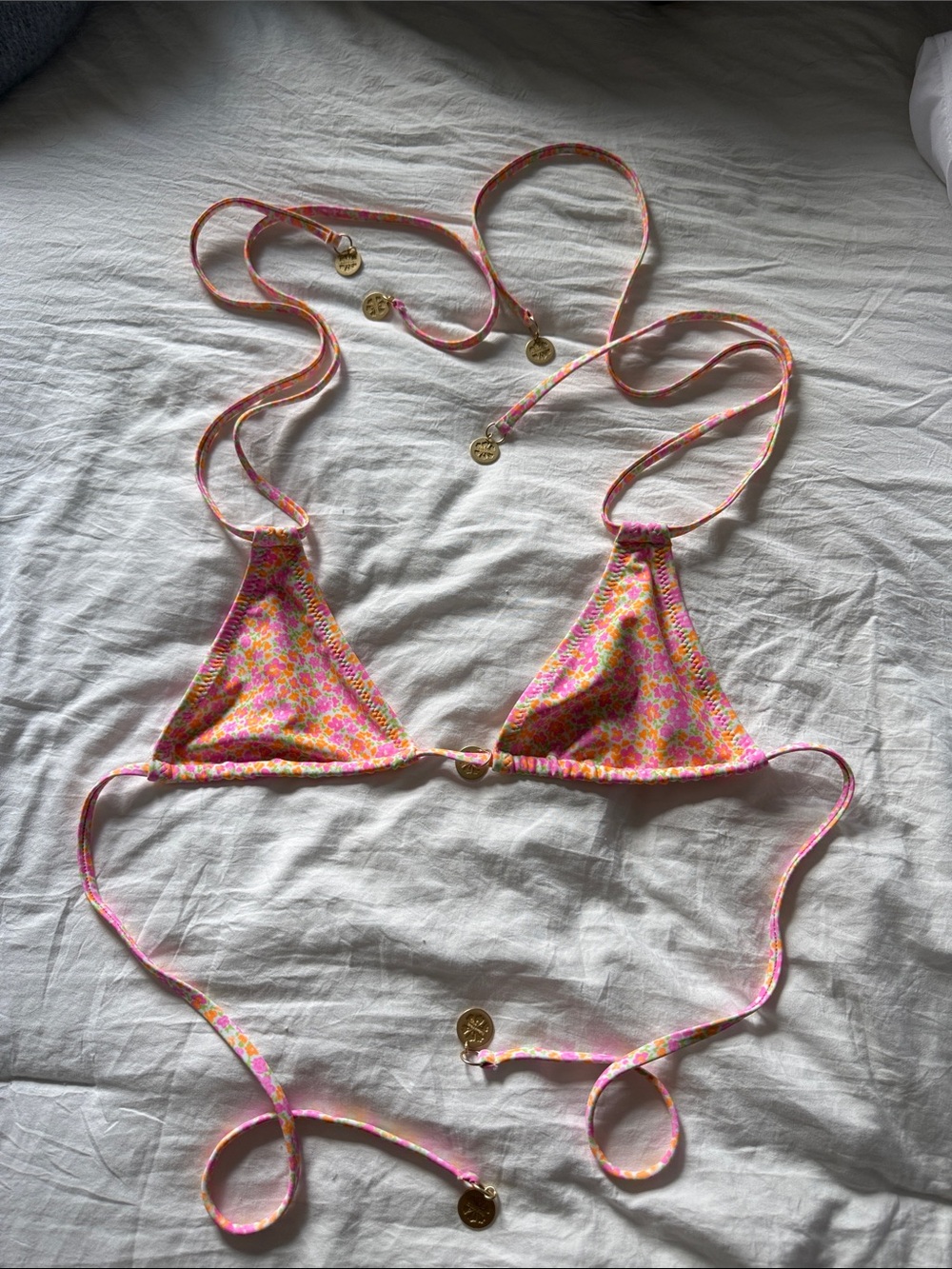 Kulani Kini Champagne Blossom Bikini Set
